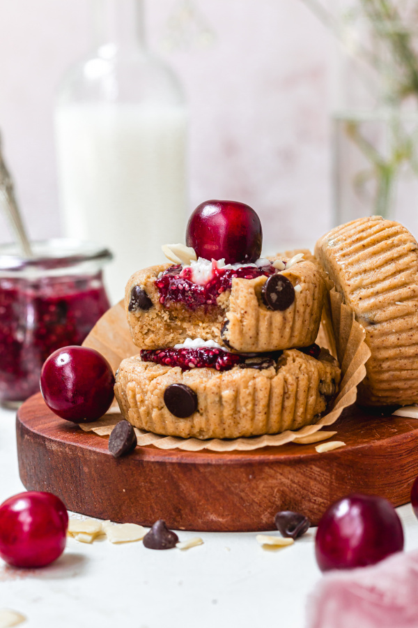 Picota Cherry Bakewell Cookie Cups
